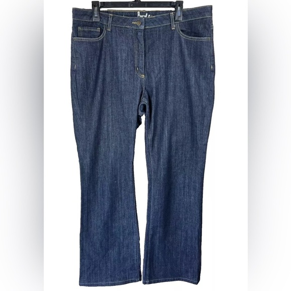 Boden Jeans Women’s 14R US Blue Bootcut Denim High Rise Stretch Dark Wash - Picture 2 of 9
